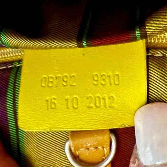 Etro Milano Brown Paisley Medium Shopper Tote Bag with Neon Trim & Straps - Picture 12 of 14